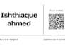 design qr code sticker card with call to action text